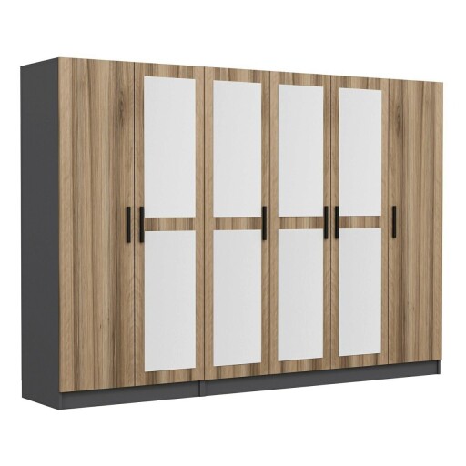 Dulap pentru haine, Minerva, Kale, 270x190x52 cm, PAL, Dore