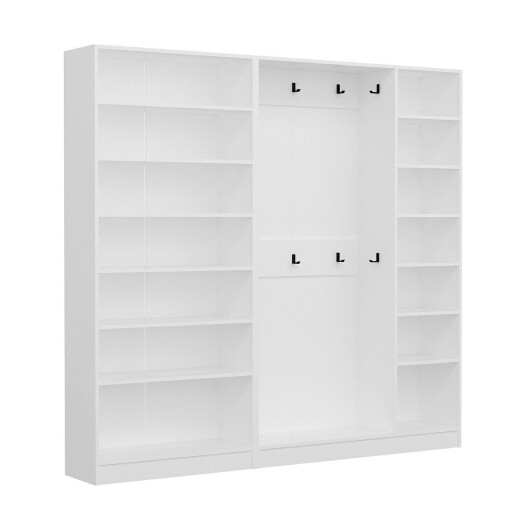 Cuier de perete, Minerva, Noah, 225x210x35 cm, PAL, Alb