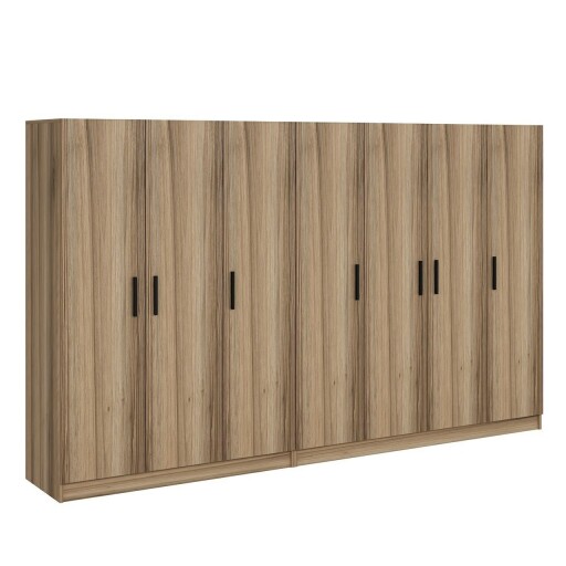 Dulap pentru haine, Minerva, Kale, 315x210x52 cm, PAL, Dore