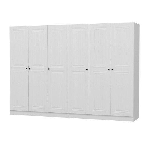 Dulap pentru haine, Minerva, Kale, 270x210x52 cm, PAL, Alb
