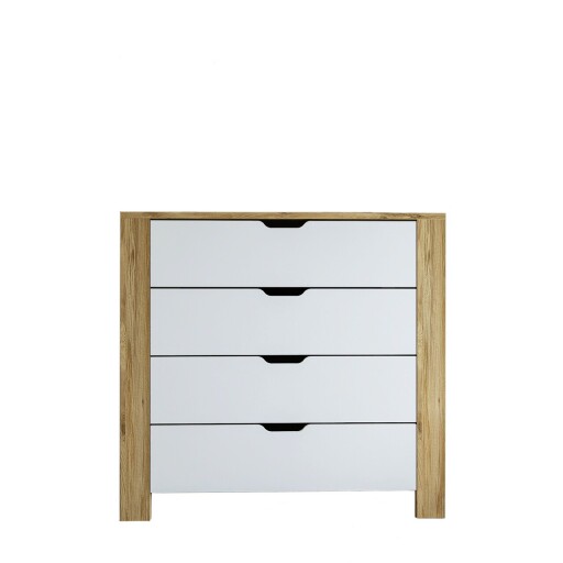 Dulap, Miwood, Nisan 1600-026, 90x85x42 cm, PAL, Nuc deschis / Alb