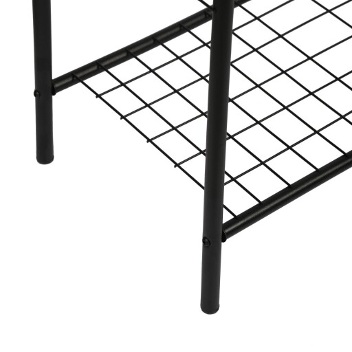 Cuier de perete, Puqa Design, Peter, 105x163x31 cm, Metal, Negru