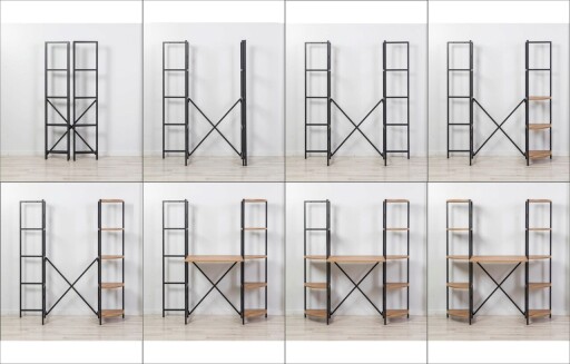 Birou, Sapphire, Aura Rafix, 139x155x34 cm, PAL, Pin Atlantic / Negru