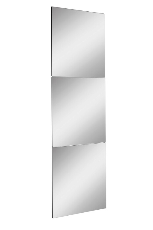 Oglinda decorativa, Mirrorland, Rectangular, Oglinda acrilica;MDF, Argintiu