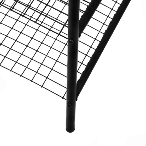 Pantofar, Puqa Design, Roger, 69x29x20 cm, Metal, Negru