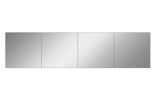 Oglinda decorativa, Mirrorland, Rectangular, Oglinda acrilica;MDF, Argintiu