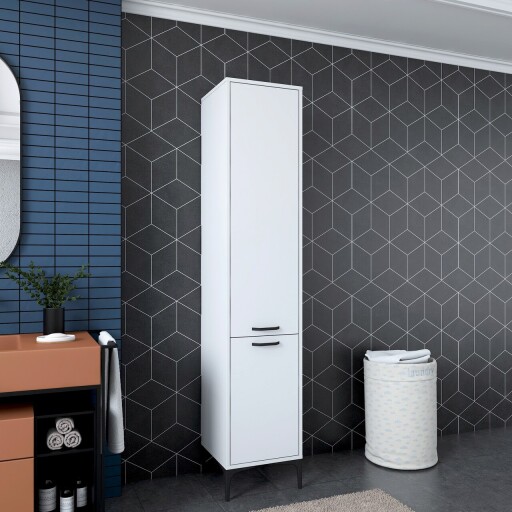 Dulap multifunctional, Rani, JE111, 40x198 cm, PAL, Alb