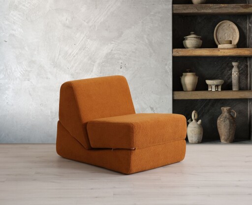 Fotoliu extensibil, Artie, 560ARE4174, Poliester, Portocaliu mat