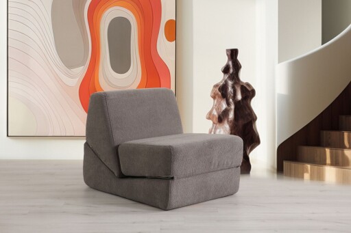 Fotoliu extensibil, Artie, 560ARE4176, Poliester, Gri cald