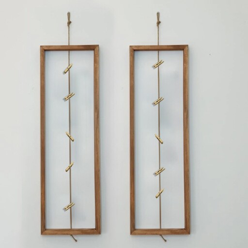 Raft de perete, Hanah Home, Raf287, Lemn masiv, Lemn