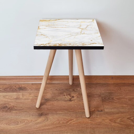 Masuta, Hanah Home, Shp183, Alb/Auriu