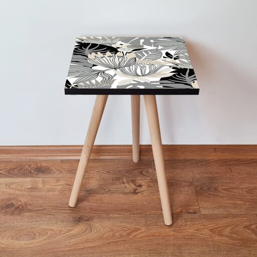 Masuta, Hanah Home, Shp213, Alb / Gri / Negru