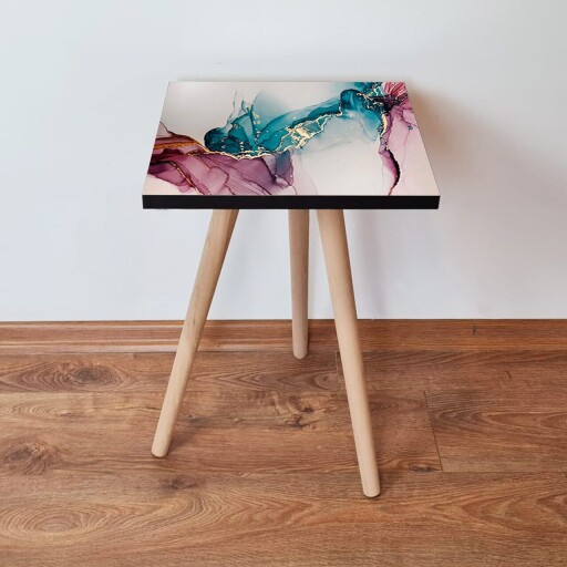 Masuta, Hanah Home, Shp230, Roz / Albastru / Auriu / Alb