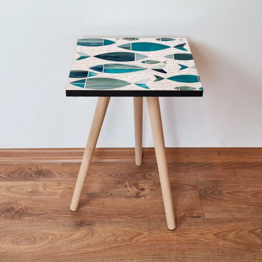 Masuta, Hanah Home, Shp269, Albastru / Verde / Alb