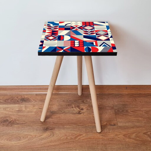 Masuta, Hanah Home, Shp323, Roșu / Albastru marin / Crem