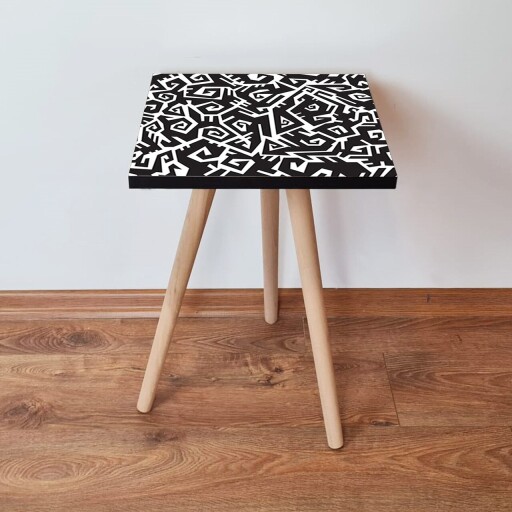 Masuta, Hanah Home, Shp377, Alb/Negru