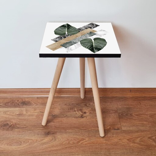 Masuta, Hanah Home, Shp385, Alb / Verde / Bej / Negru