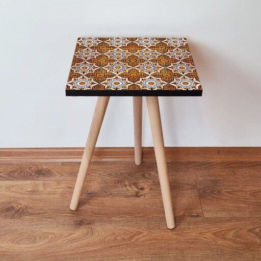 Masuta, Hanah Home, Shp52, Portocaliu / Alb / Maro