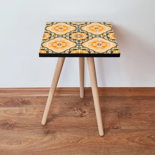 Masuta, Hanah Home, Shp53, Portocaliu / Verde / Negru