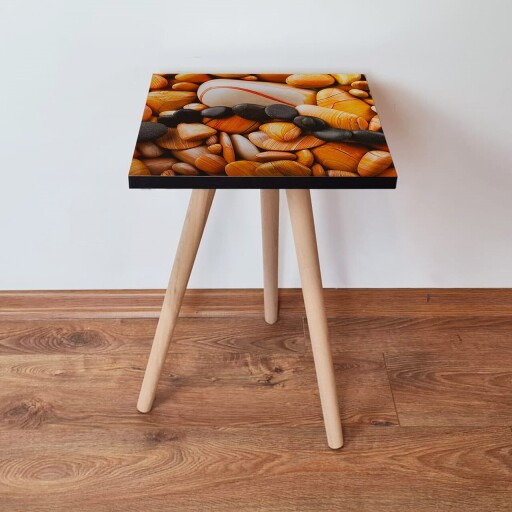 Masuta, Hanah Home, Shp64, Portocaliu / Negru / Alb