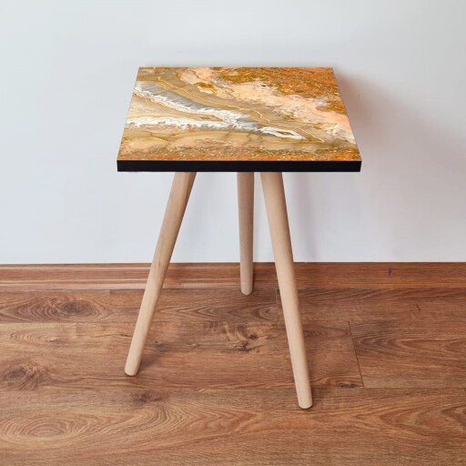 Masuta, Hanah Home, Shp77, Portocaliu / Bej / Alb