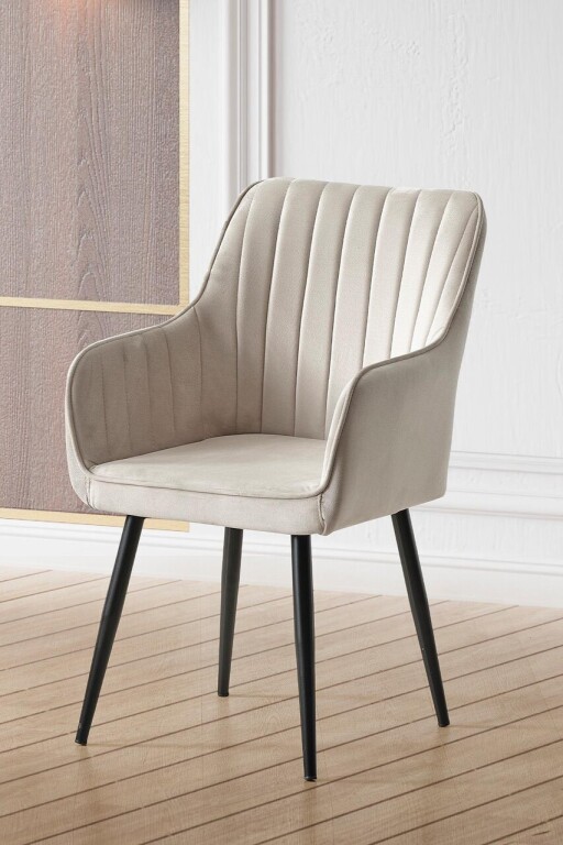 Scaun, Hanah Home, Nova, Crem/Negru