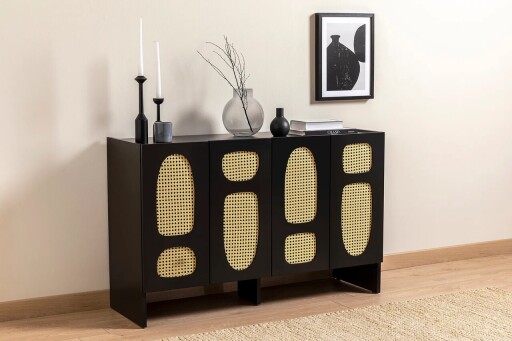 Consola, Hanah Home, Simona 80, Negru