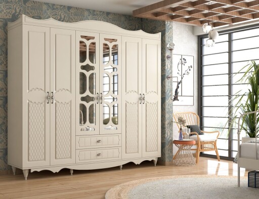 Dulap pentru haine, Hanah Home, Rb-049, Alb mat