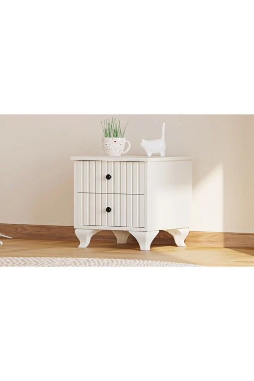 Noptiera, Hanah Home, Rb-185-08, Alb mat