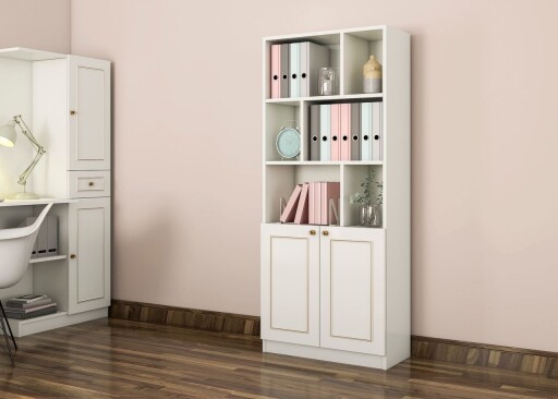 Corp biblioteca, Hanah Home, Rb-089, Alb mat