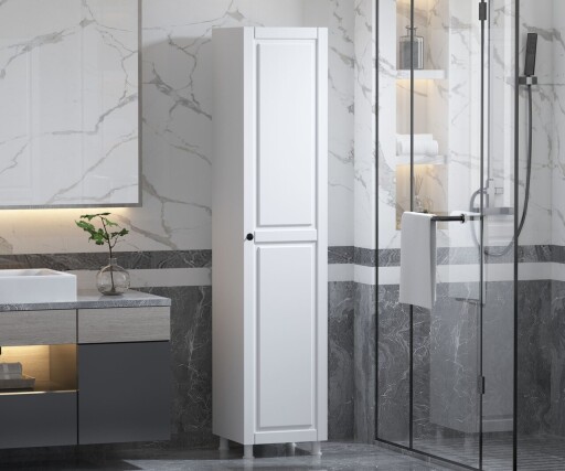 Dulap multifunctional, Hanah Home, Rb-055, Alb mat