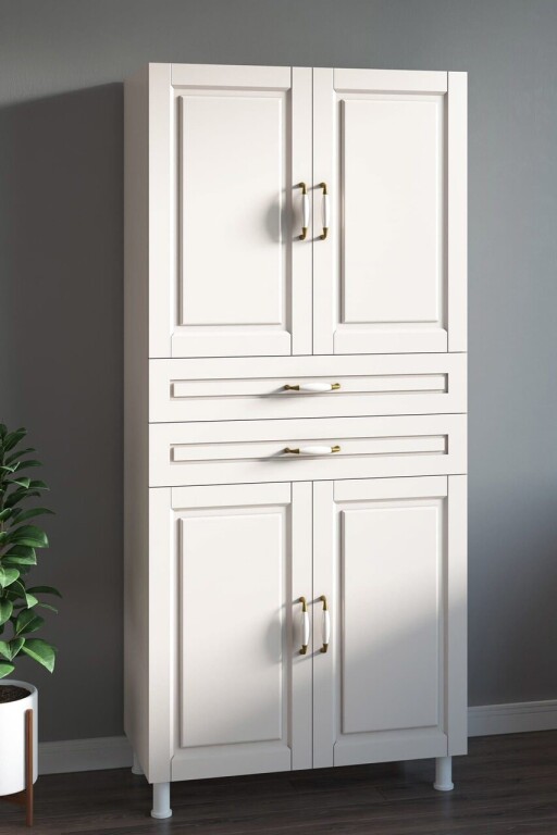 Dulap multifunctional, Hanah Home, Rb-057, Alb mat