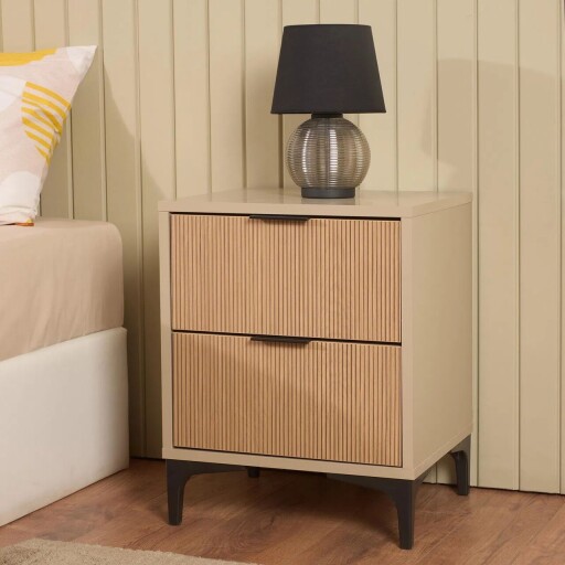 Noptiera, Hanah Home, Tuval 075, Stejar / Bej desert