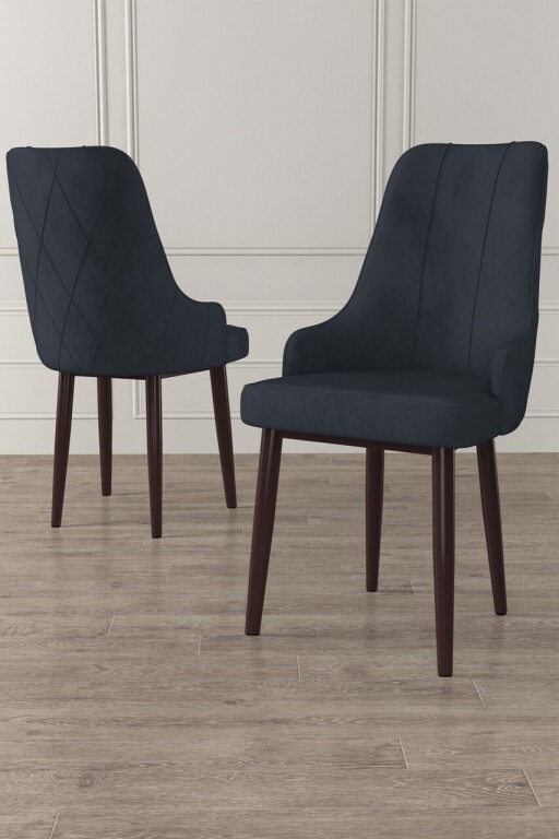 Set scaune 4 piese, Hanah Home, Trex, Antracit/Alb