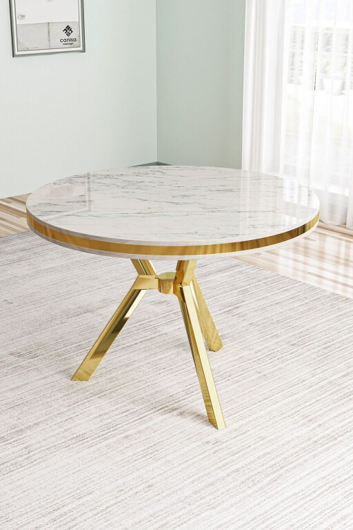 Masa, Hanah Home, Mos, Marmură albă/aur