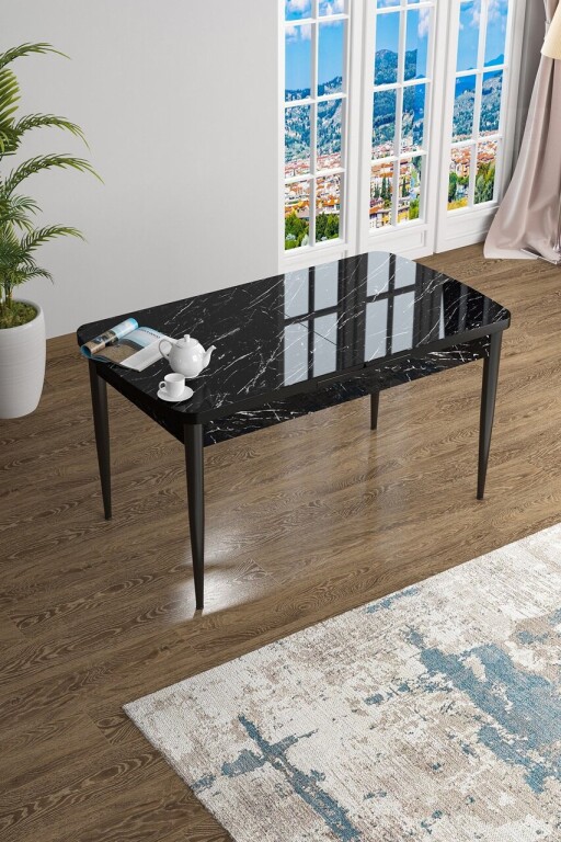 Masa, Hanah Home, Han, Marmură neagră / Negru