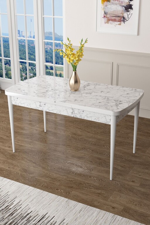 Masa, Hanah Home, Zen, Marmură albă / Alb