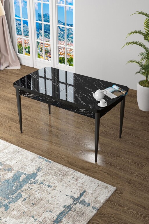 Masa, Hanah Home, Zen, Marmură neagră / Negru