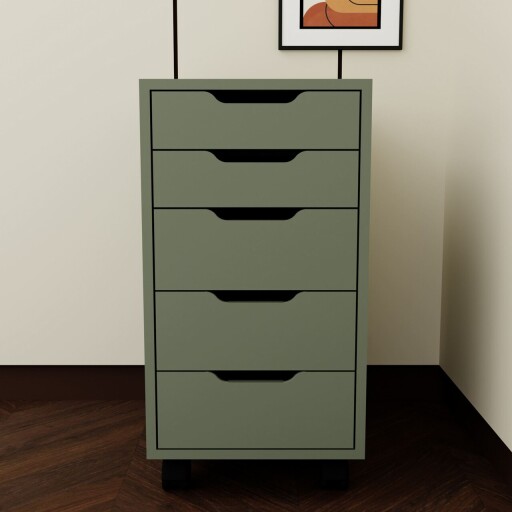 Dulap multifunctional, Miwood, Caisson 1600-78, 40x77 cm, PAL, Verde