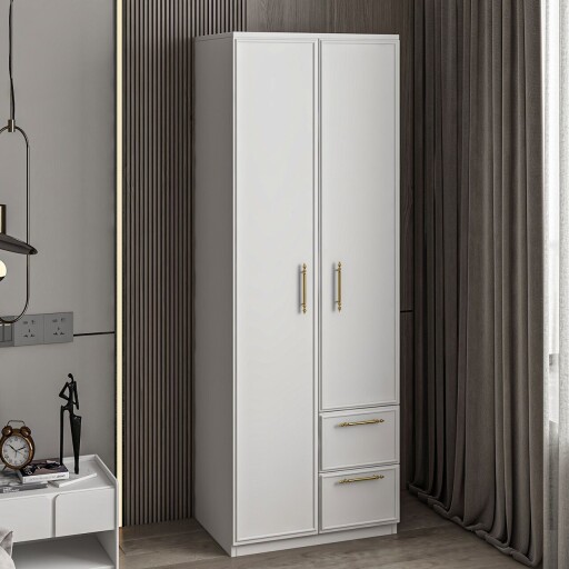 Dulap pentru haine, Inarch, Vespera 2, 60x171 cm, PAL, Alb