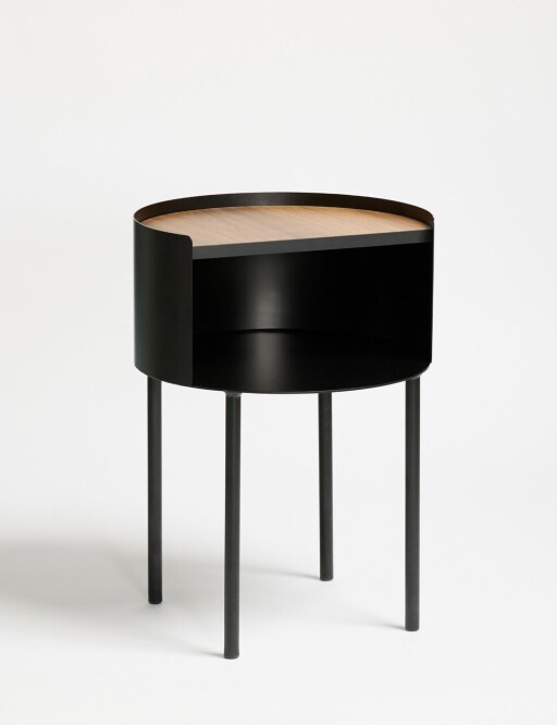 Masuta, Coatify, Espen, 40x56x40 cm, Cadru: 100% METAL (Grosime: 2 mm), Negru