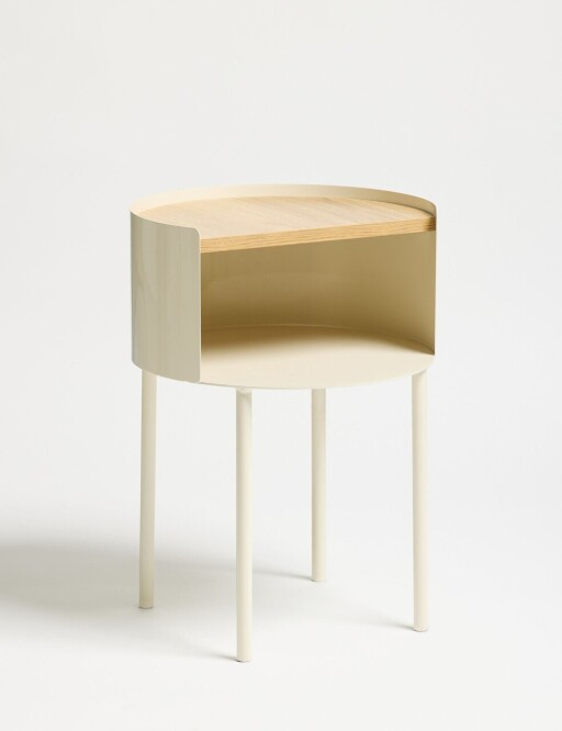 Masuta, Coatify, Espen, 40x56x40 cm, Cadru: 100% METAL (Grosime: 2 mm), Crem