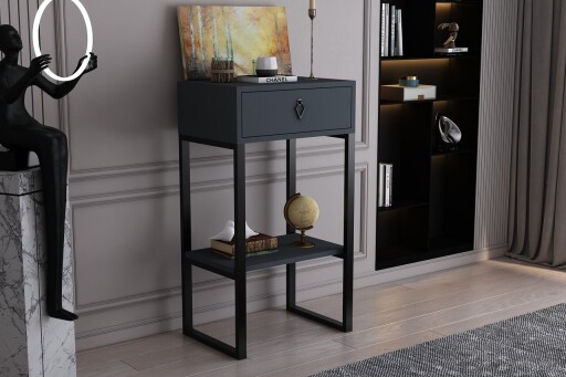 Dulap, Coraline, Valanti, 50x90x35.3 cm, PAL, Antracit