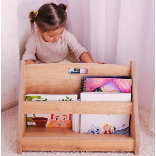 Corp biblioteca, Bambini, Kucuk Bilge, 50x33x37 cm, MDF , Maro