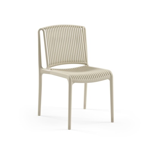 Set scaune 4 piese, Tilia, Nes, Polipropilena, Bej