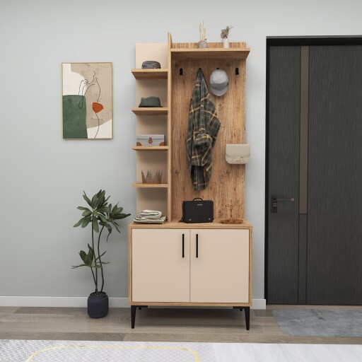 Cuier de perete, Arnetti, Julendor, PAL, Pin Atlantic / Bej