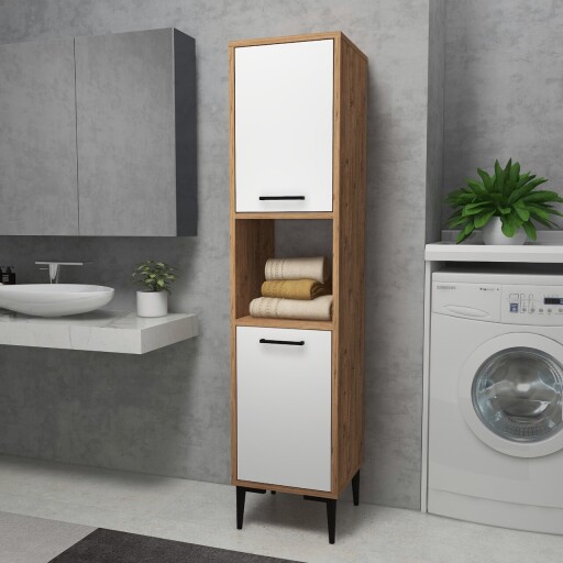 Dulap multifunctional, Arnetti, Daminol, 35x153 cm, PAL, Pin Atlantic / Alb