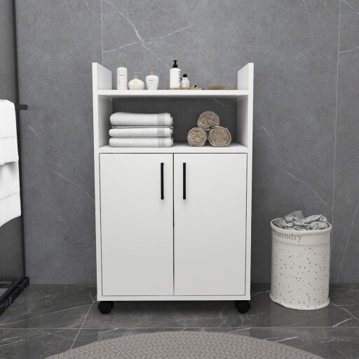 Dulap multifunctional, Arnetti, Tiraks, 60x97 cm, PAL, Alb