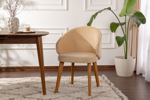 Set scaune 2 piese, Wayland, Bentley, Lemn, Bej / Stejar închis