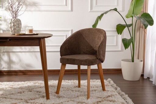 Set scaune 2 piese, Wayland, Bentley, Lemn, Maro / Stejar închis